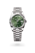 Day-Date 40 Olive Luxe Stainless Steel Watch