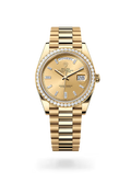 Day-Date 40 Royal Gold Watch with Diamond Bezel & Champagne Dial