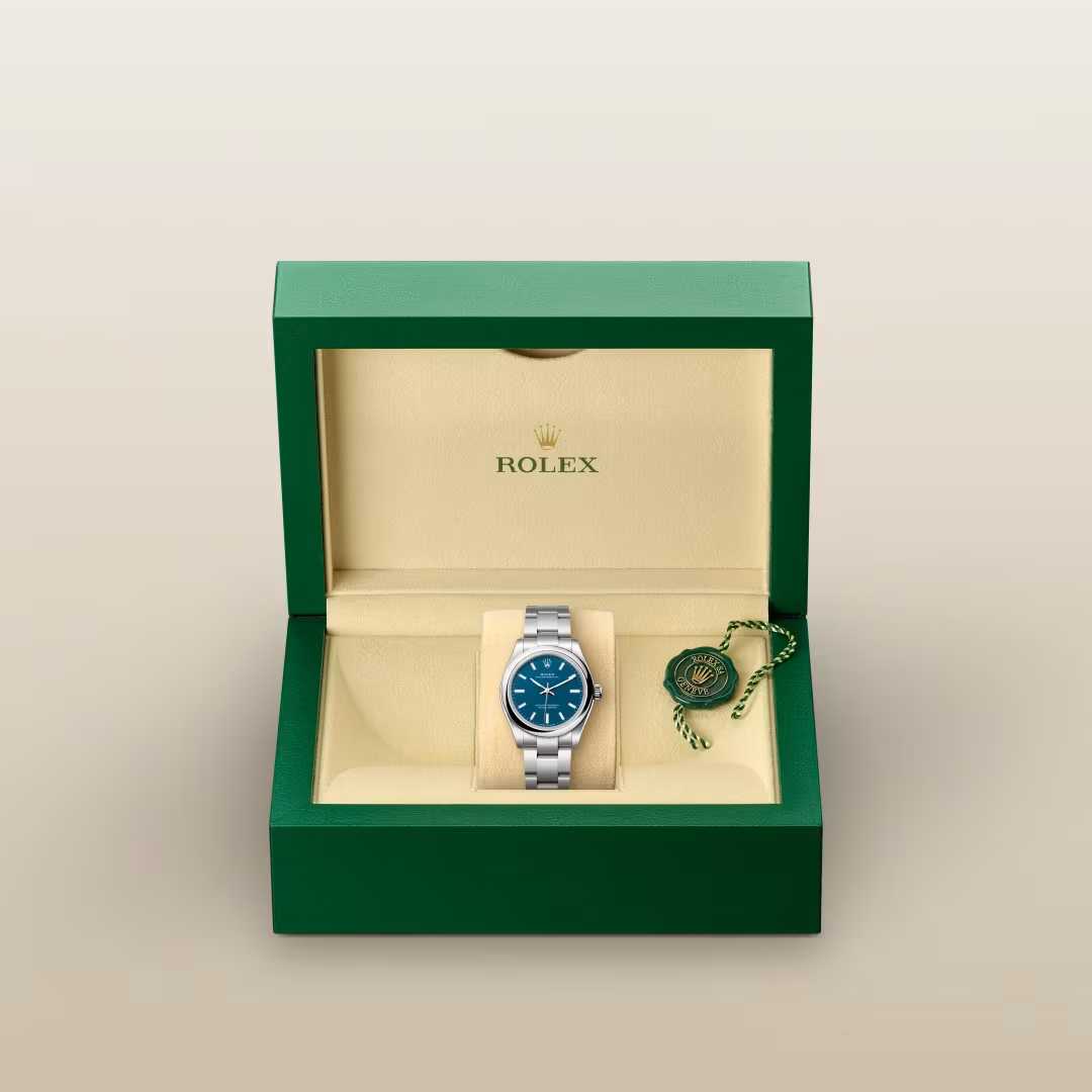 Oyster Perpetual 31 Ocean Blue Stainless Steel Watch