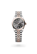 Datejust 31 Grey Dial Rose Gold & Silver Jubilee Bracelet Luxury Watch
