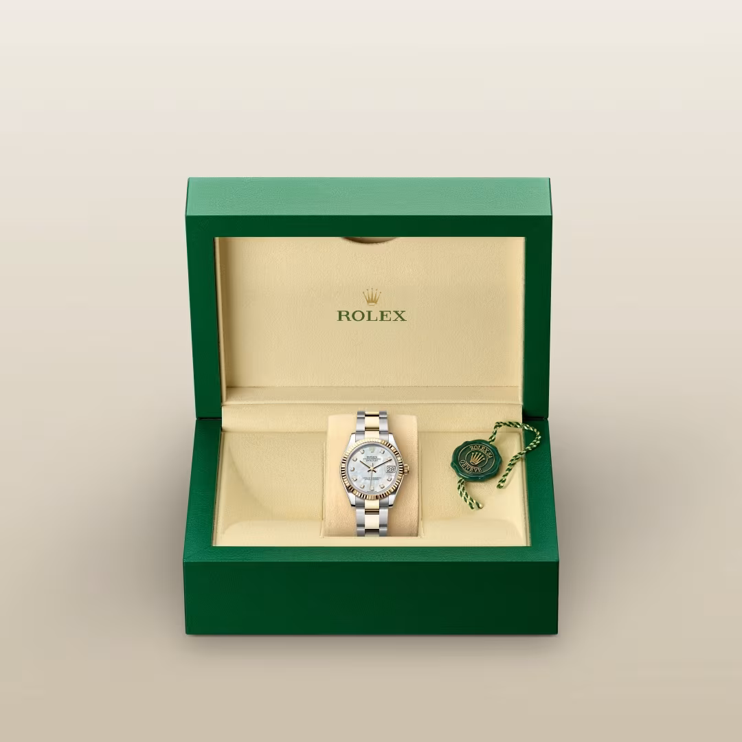 Datejust 31 White Pearl Diamond Dial