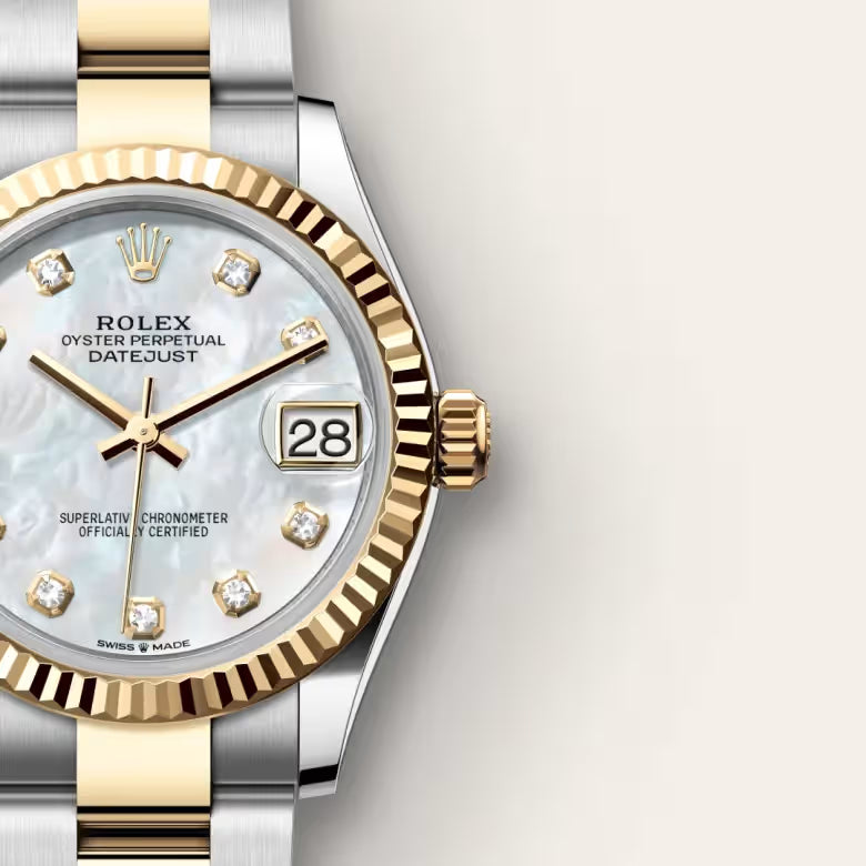 Datejust 31 White Pearl Diamond Dial