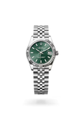 Datejust 31 Green Dial Silver Jubilee Watch