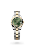Datejust 31 Green Roman Dial Two-Tone Watch