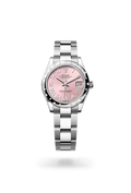 Datejust 31 Pink Roman Dial Silver Watch