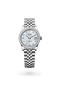 Datejust 31 Diamond Bezel Silver Dial Stainless Steel Luxury Watch