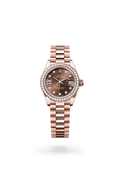 Lady-Datejust 28 Classic Diamond Bezel Wristwatch