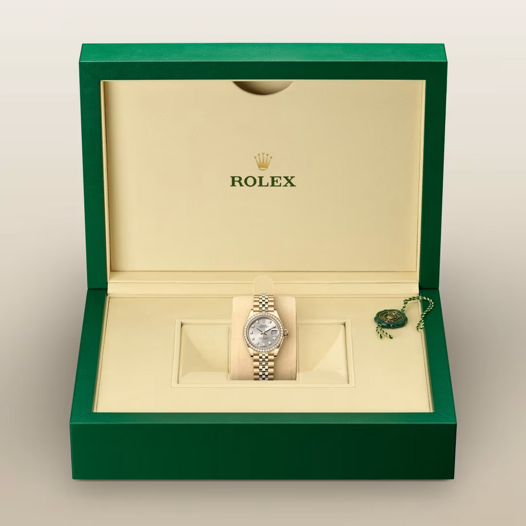 Lady-Datejust Prestige White Dial Gold Timepiece