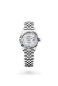 Datejust 28 Diamond Marker Pearl Dial Watch