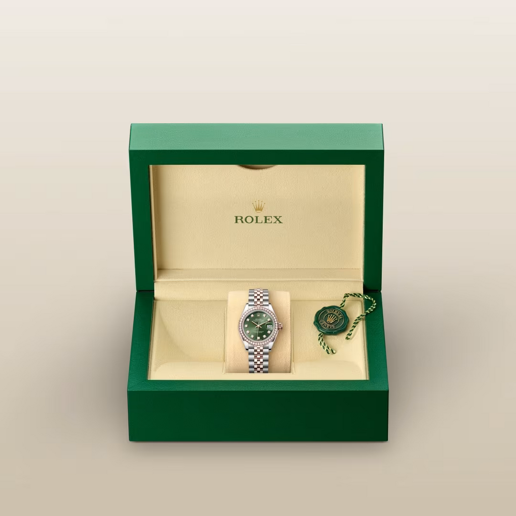 Lady-Datejust Luxury Green Dial Two Tone Women’s Watch